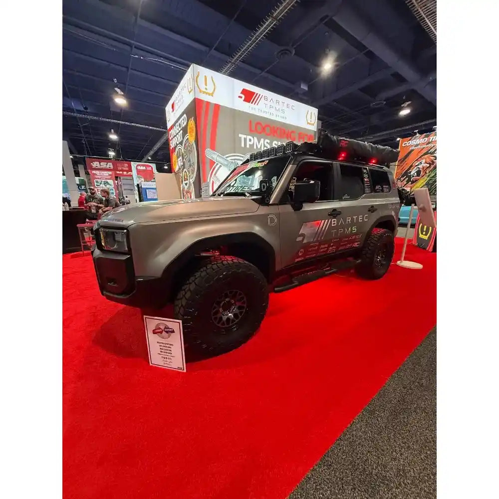 LC250 display on red carpet