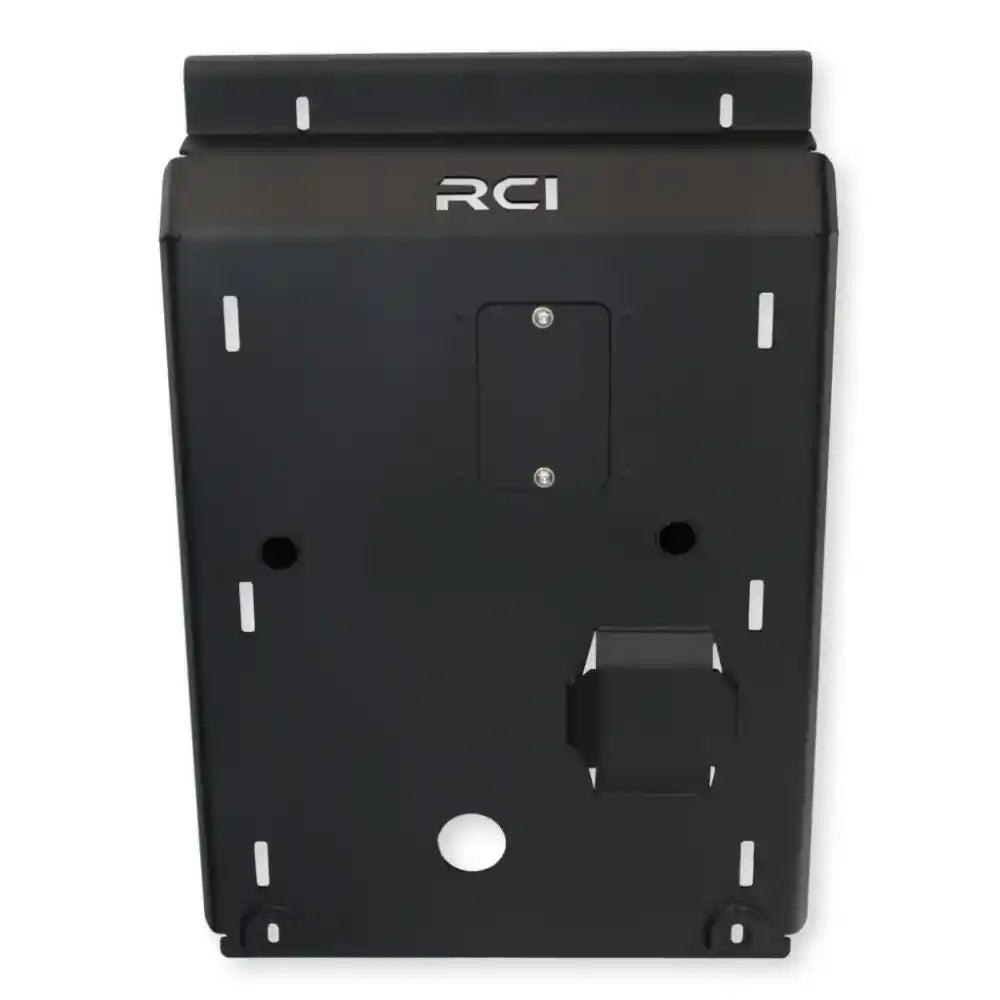 Large aluminum RCI skid plate front profile view