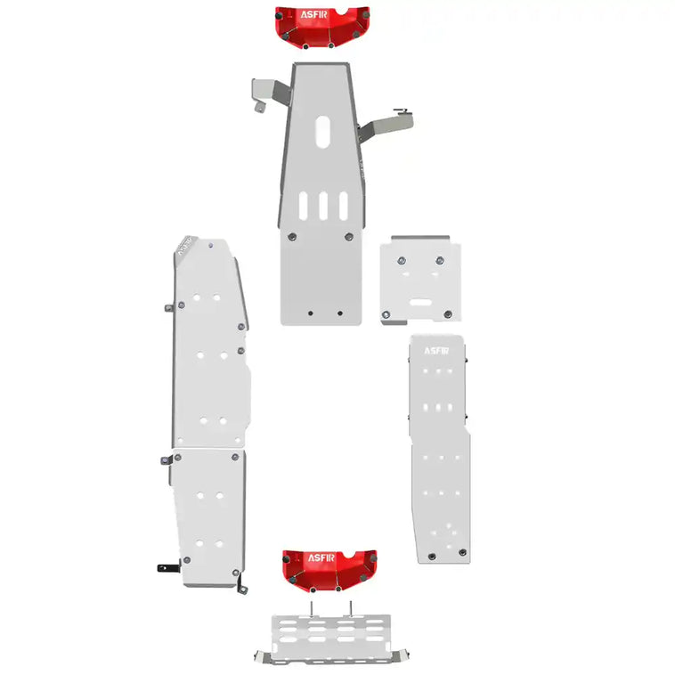 Asfir 4x4 Jeep Wrangler JL 4xe Skid Plate Kit Side View