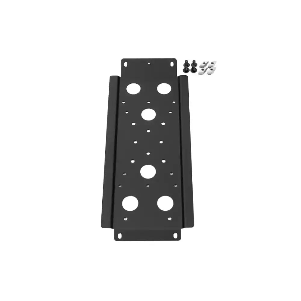 Leitner Designs universal mounting plate with multiple pre-drilled holes for accessories