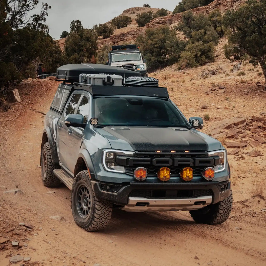 TrailRax Ford Ranger Roof Rack Installed on Trail