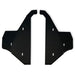 Matte black RCI A-arm skid plates shown standalone before installation