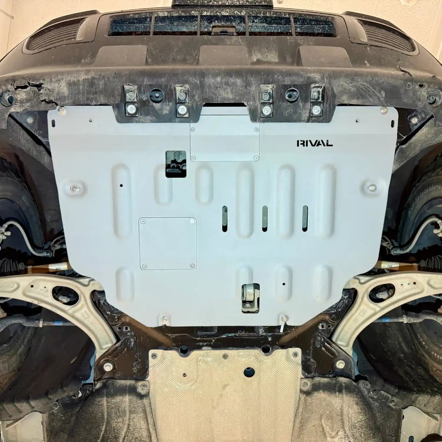 Mounted View of Engine Skid Plate Ford Maverick Tremor and Bronco Sport