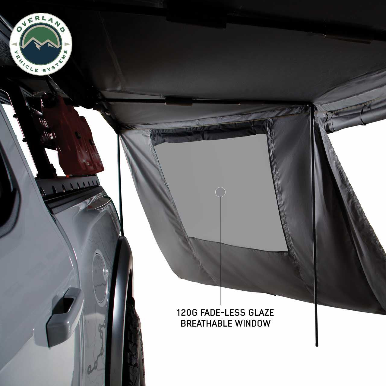 Overland Vehicle Systems Nomadic 180 LTE Awning Wall With Windows