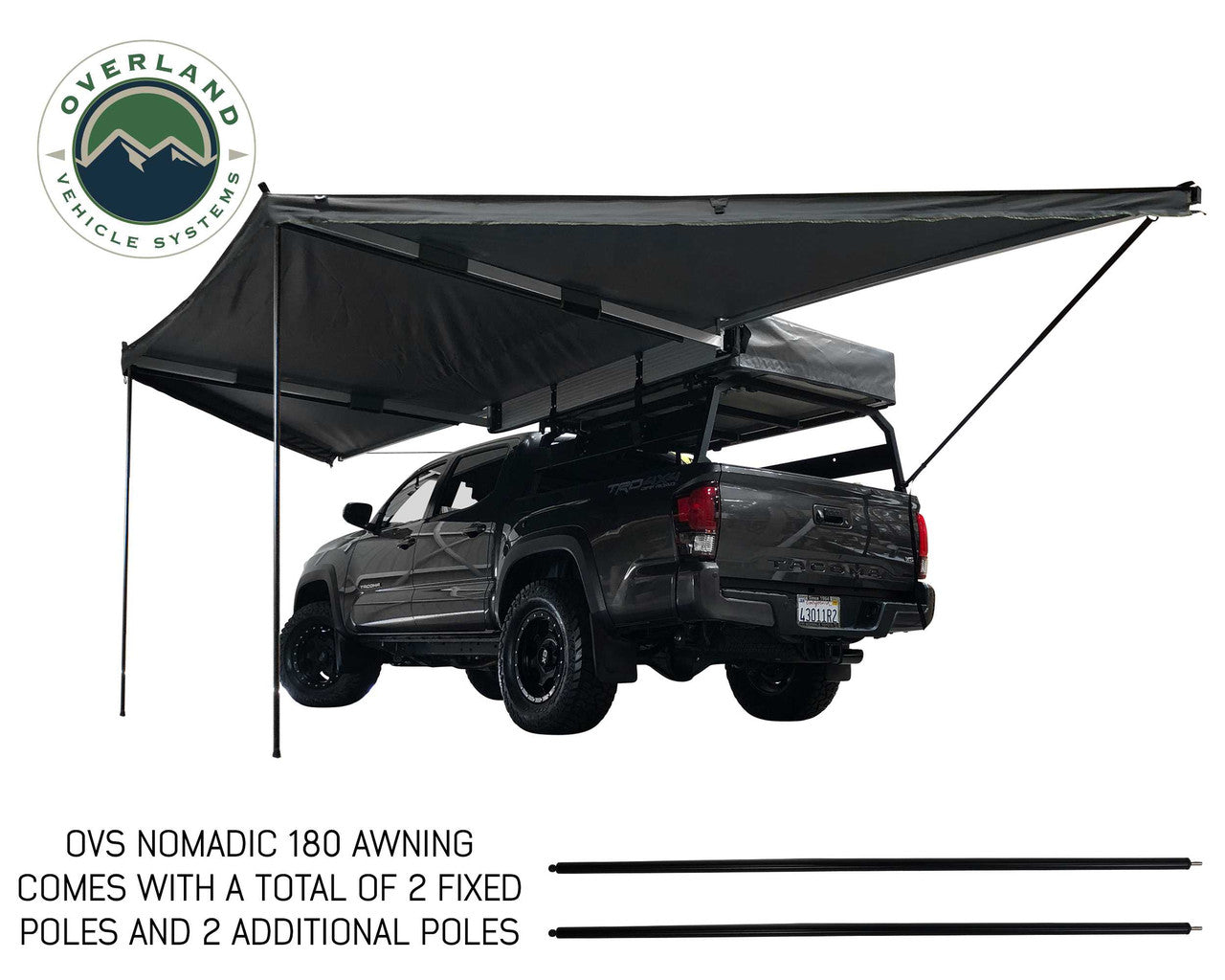 Overland Vehicle Systems Nomadic Awning 180 With Zip In Wall