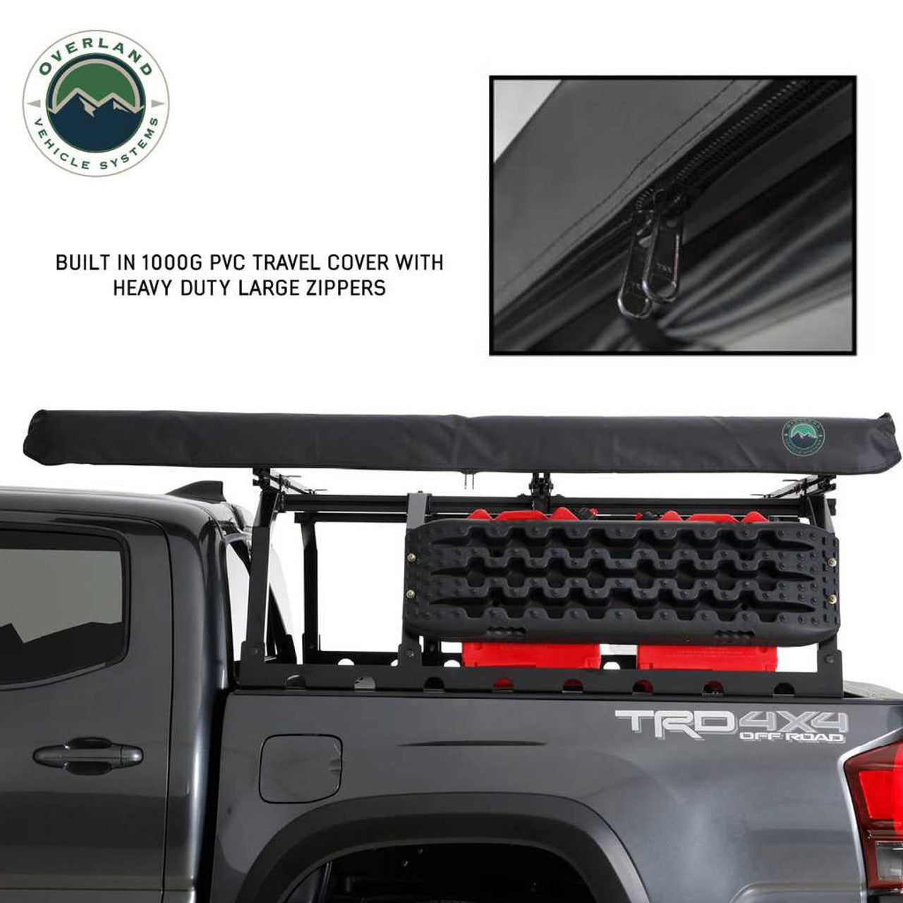 Overland Vehicle Systems Nomadic Awning With Black Cover