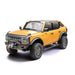 Orange Ford Bronco with AMP PowerStep running boards