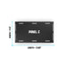 Black panel labeled 'Panel C' with measurements on a white background