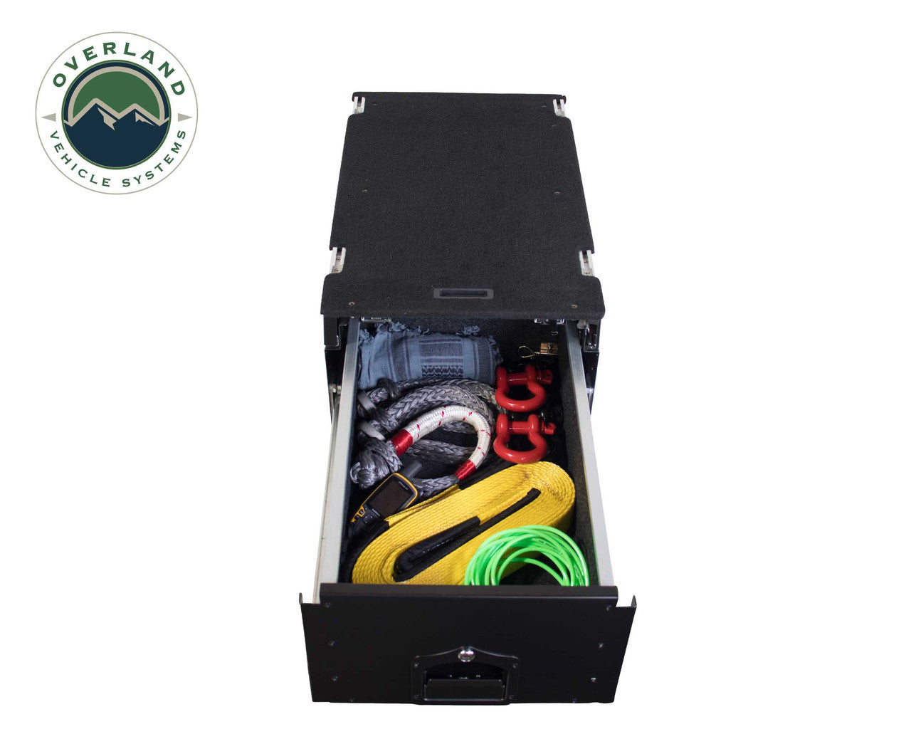 Overland Vehicle Systems Cargo Box With Slide Out Drawer & Working Station Size