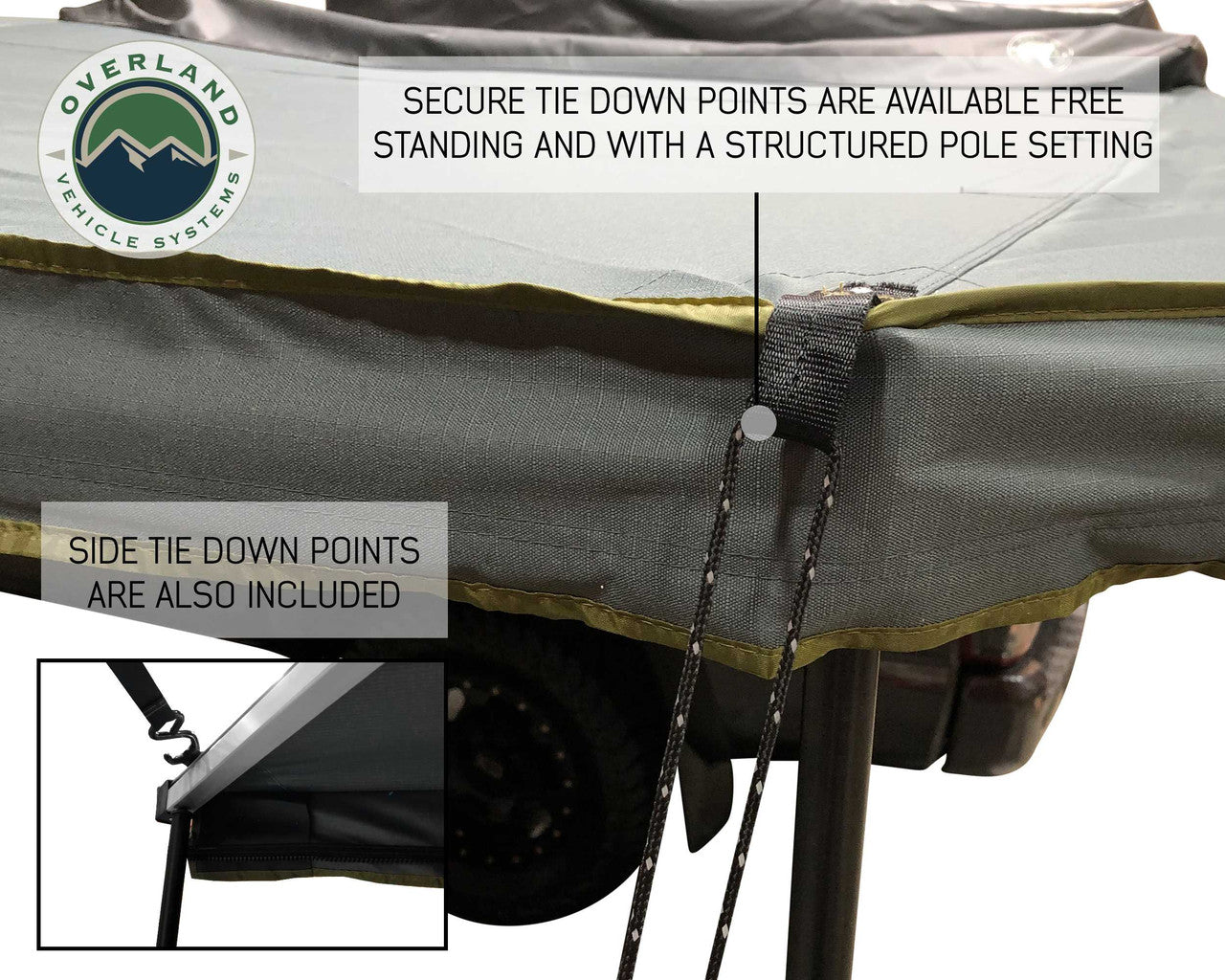 Nomadic vehicle system secure tie down points