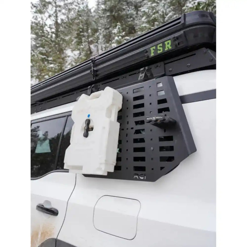 RCI Offroad Side Molle Panel mounted on vehicle with gear