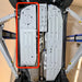 Passenger-side aluminum skid plate highlighted