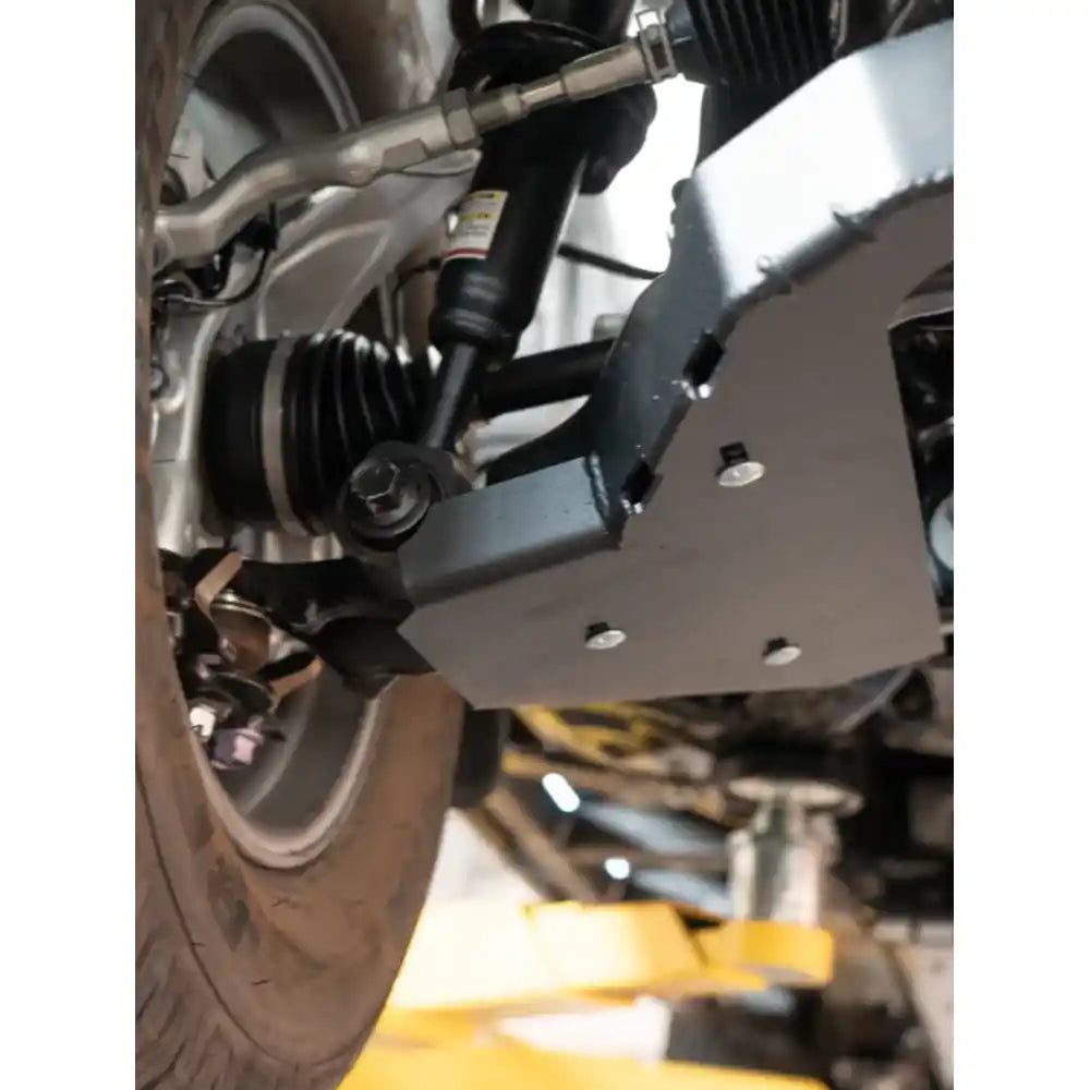 Passenger side A-Arm skid plate suspension protection