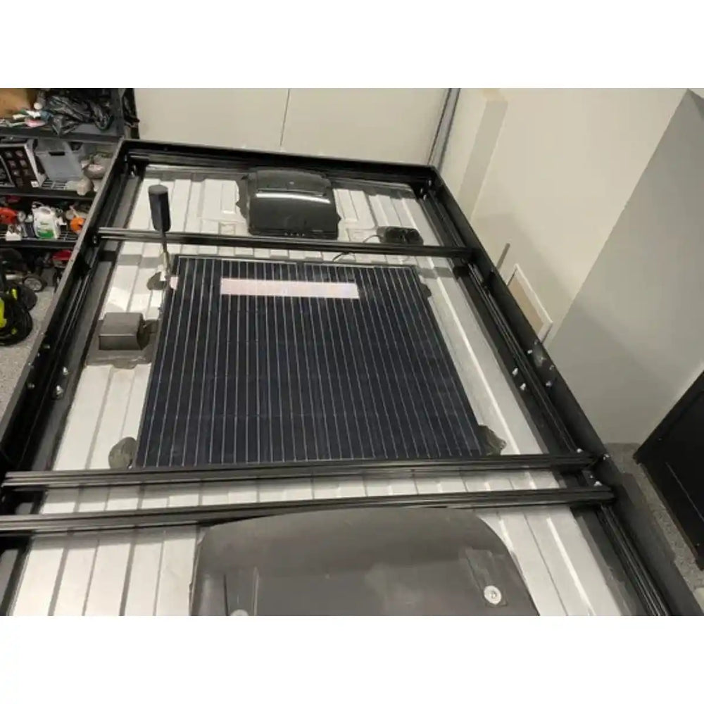 top view of the roof rack on Solis