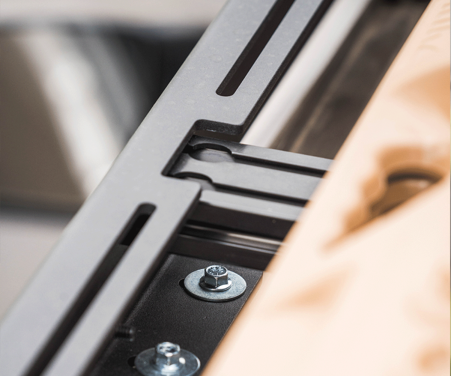 Prinsu Pro Nissan Frontier Roof Rack - Rear Angle