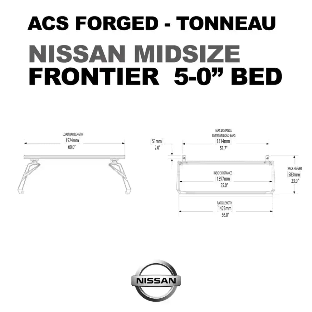 Leitner Desgins ACS FORGED TONNEAU - RACK ONLY - Nissan