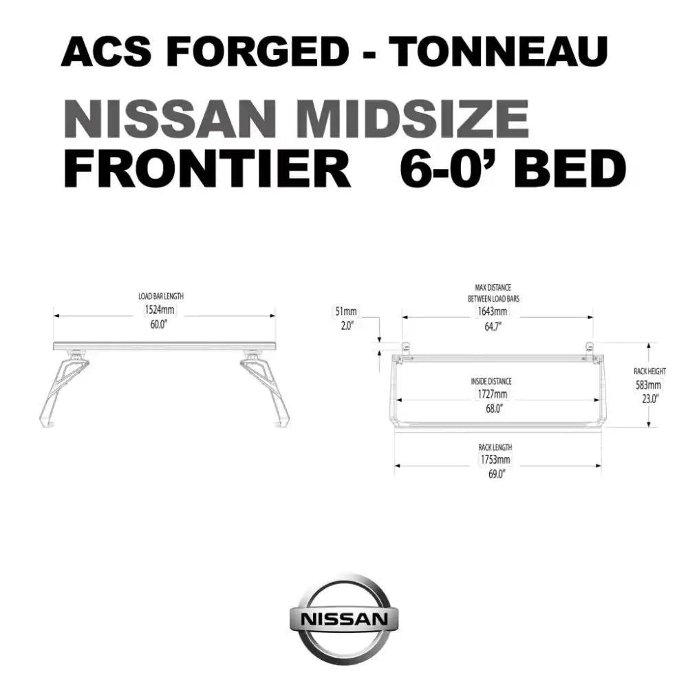 Leitner Desgins ACS FORGED TONNEAU - RACK ONLY - Nissan