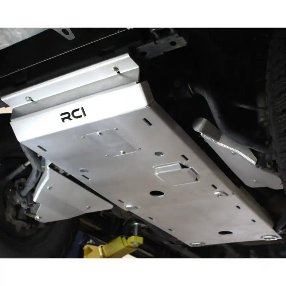 RCI A-Arm skid plate underbody protection installed
