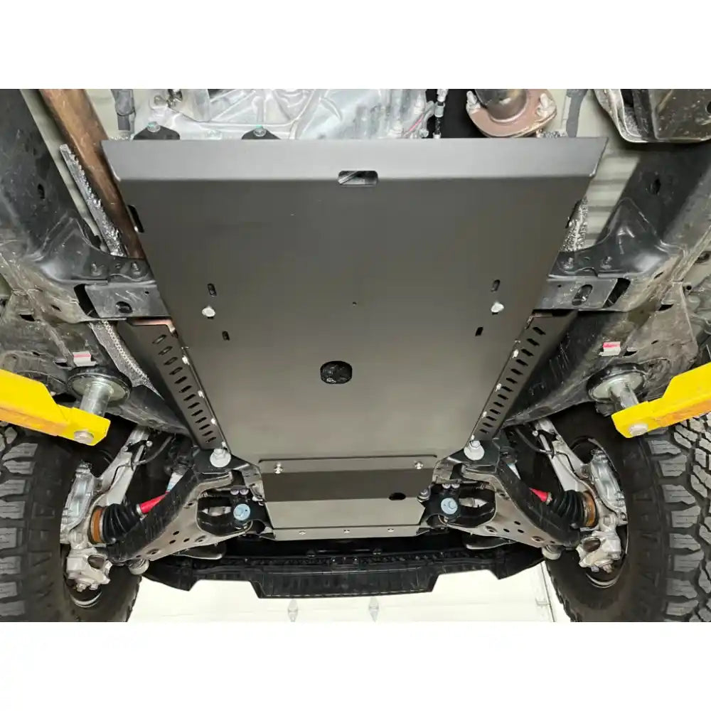 RCI Offroad large aluminum skid plate covering transmission and t-case from below