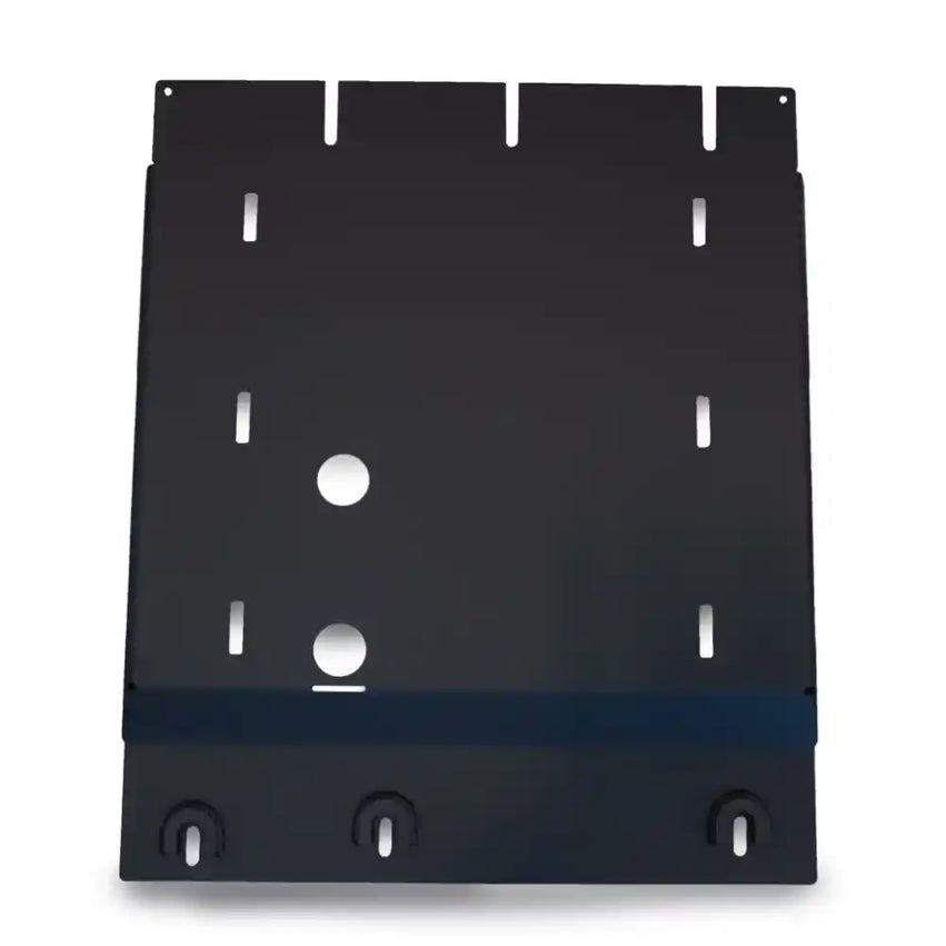 RCI Offroad Transmission Skid Plate Nissan Frontier Installed View