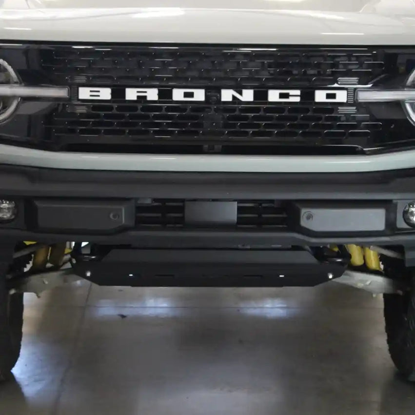RCI Offroad Engine Skid Plate Installed on Ford Bronco Front End