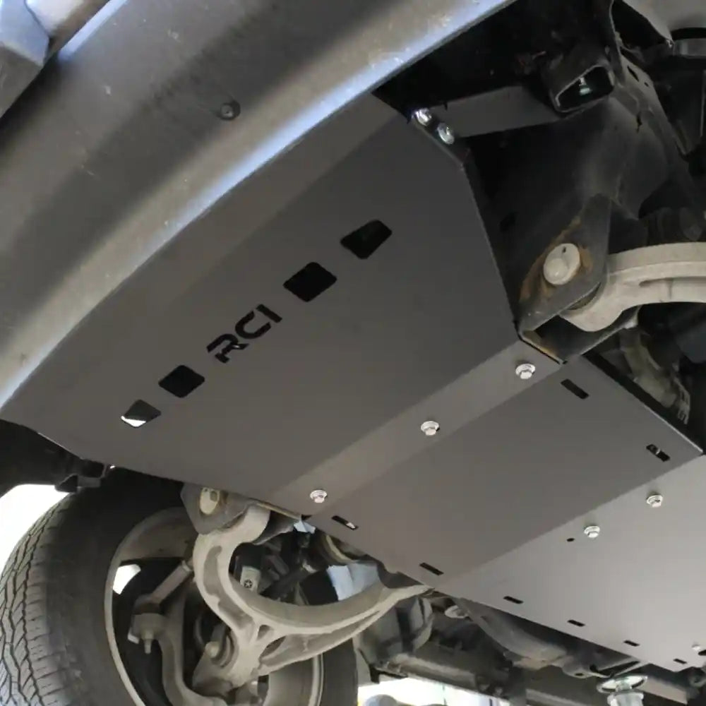 RCI engine skid close-up with logo