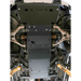 RCI engine skid plate bolted on lifted Ranger underside.