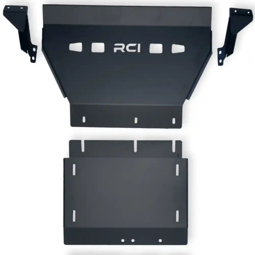 RCI engine skid plate kit laid flat