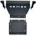 RCI engine skid plate kit laid flat