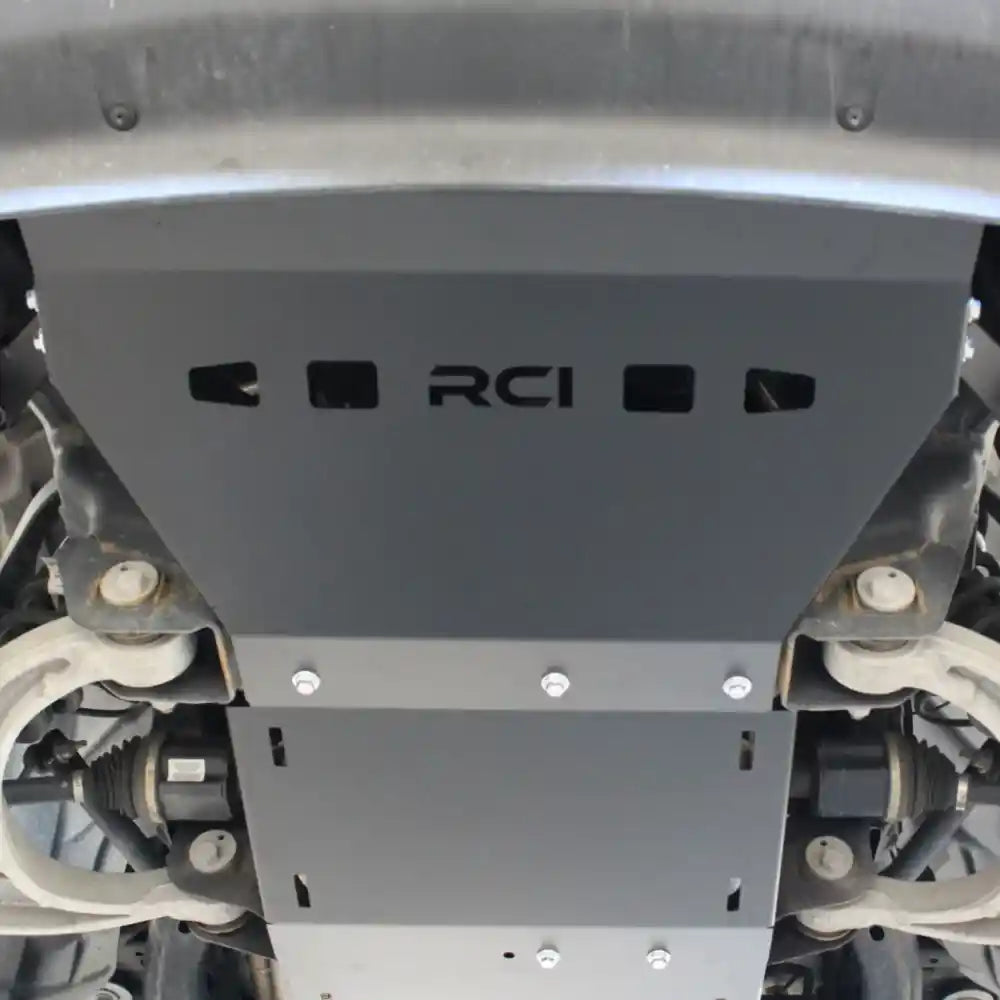 RCI front engine skid plate installed