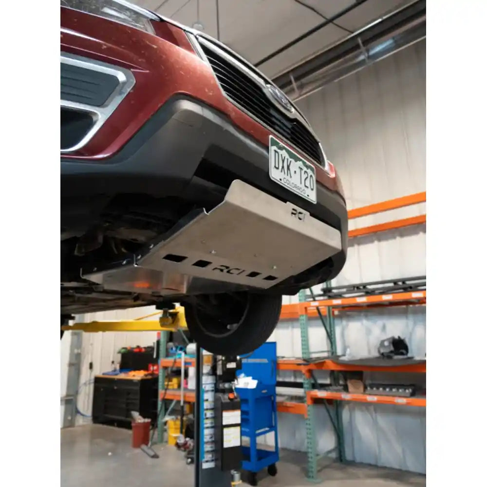 RCI front lip skid plate on Forester bumper front