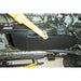 RCI fuel tank skid plate installed under Ford Super Duty short bed