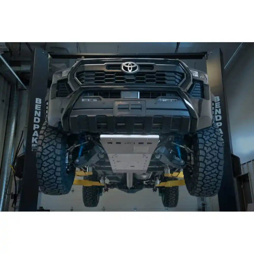 RCI mid-section skids bolted tight to Tacoma drivetrain