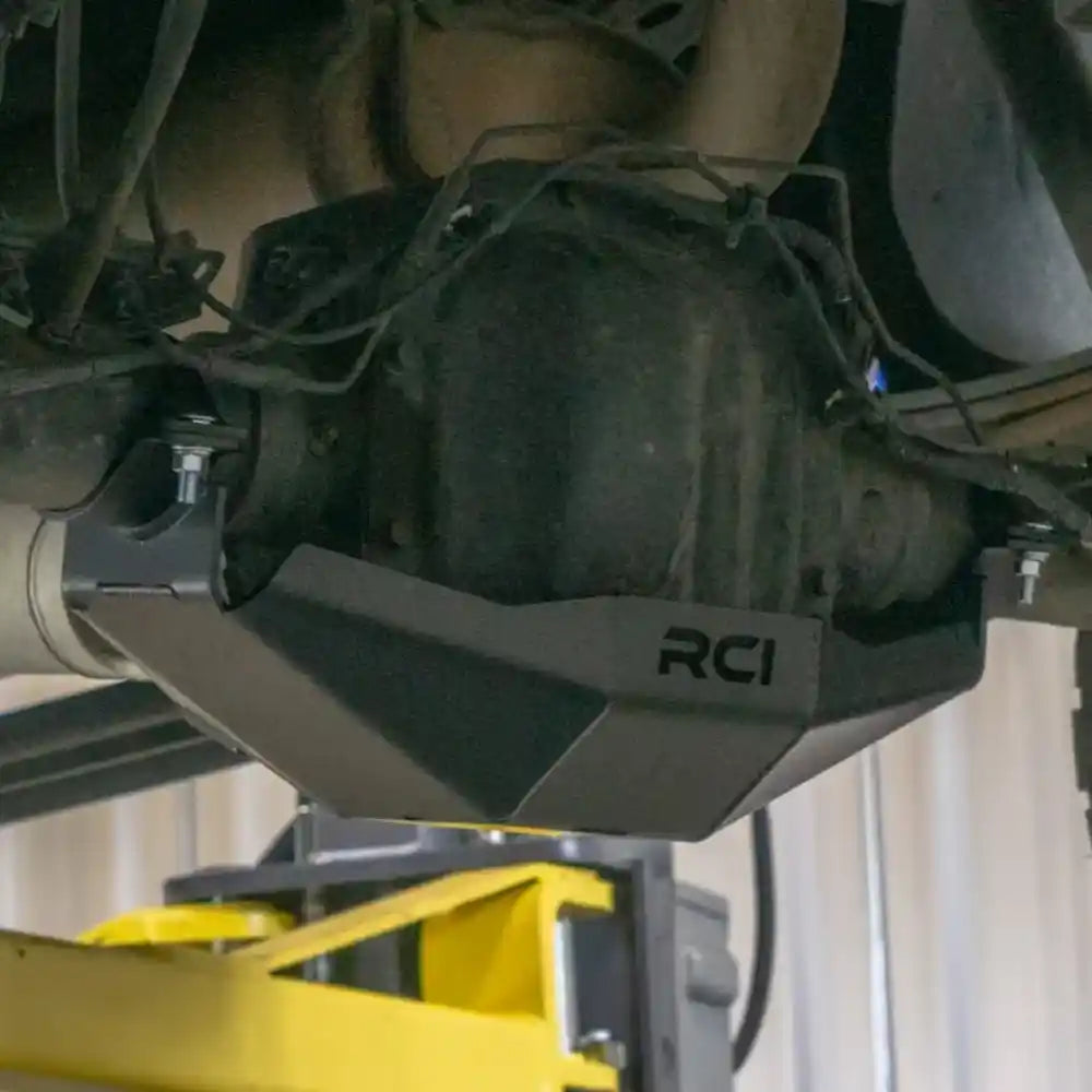 RCI rear differential skid plate installed on F-150