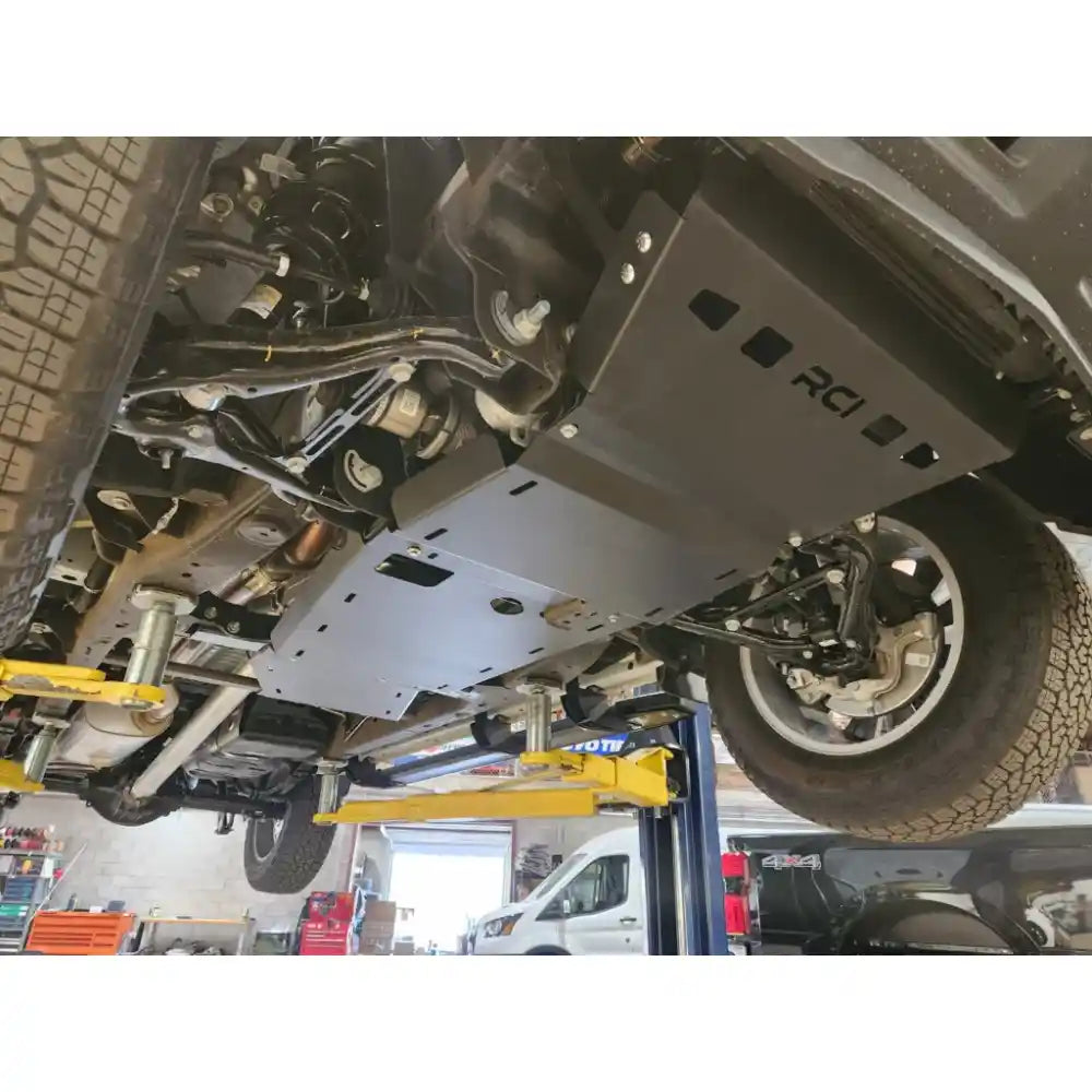 RCI skid package covering Silverado engine and transmission underside