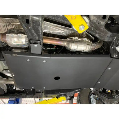 RCI transfer case and transmission skids installed