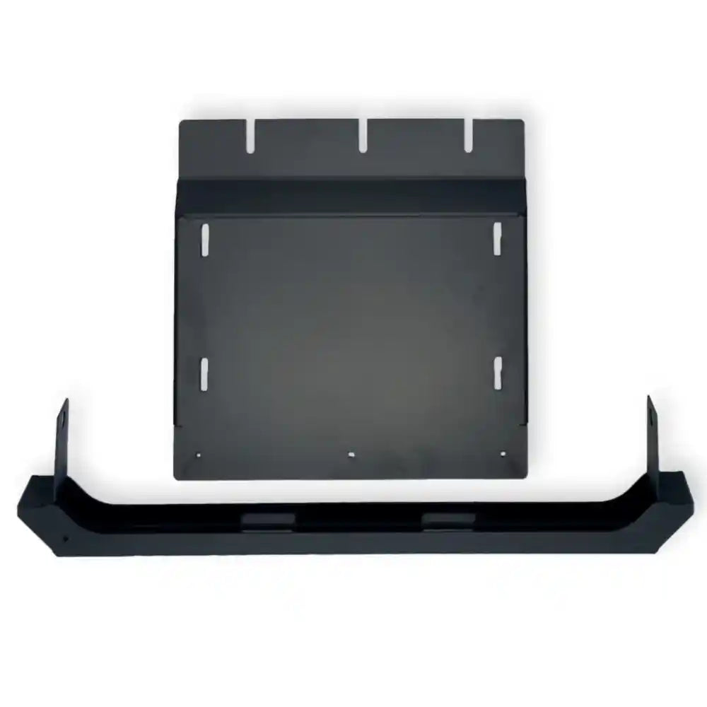 RCI transfer case skid plate flat lay black