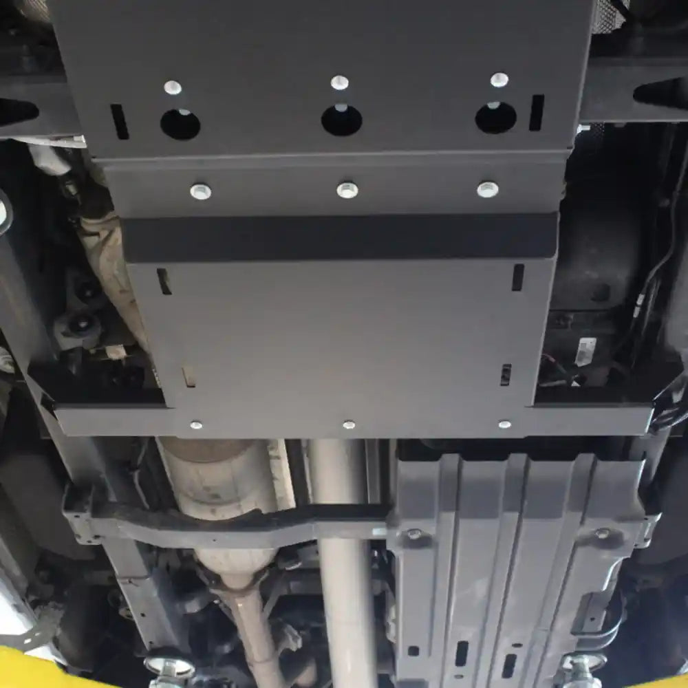 RCI transfer case skid plate installed underside