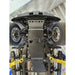 RCI transfer case skid plate mounted under Silverado