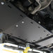RCI transmission skid installed showing exhaust clearance