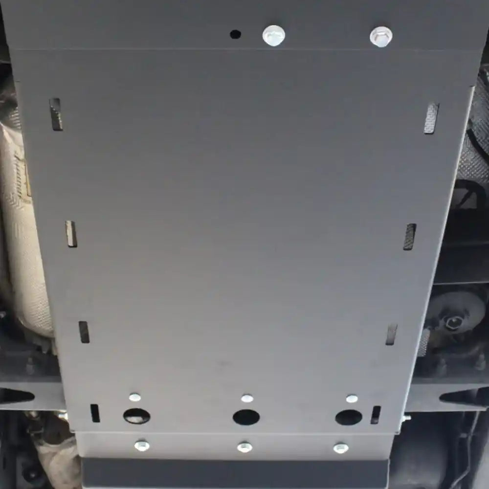 RCI transmission skid plate top side with mounting holes