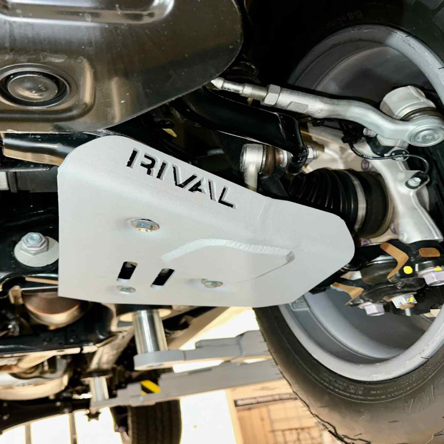 close up view of Lower Control Skid Plate Land Cruiser, GX550 & 4Runner 