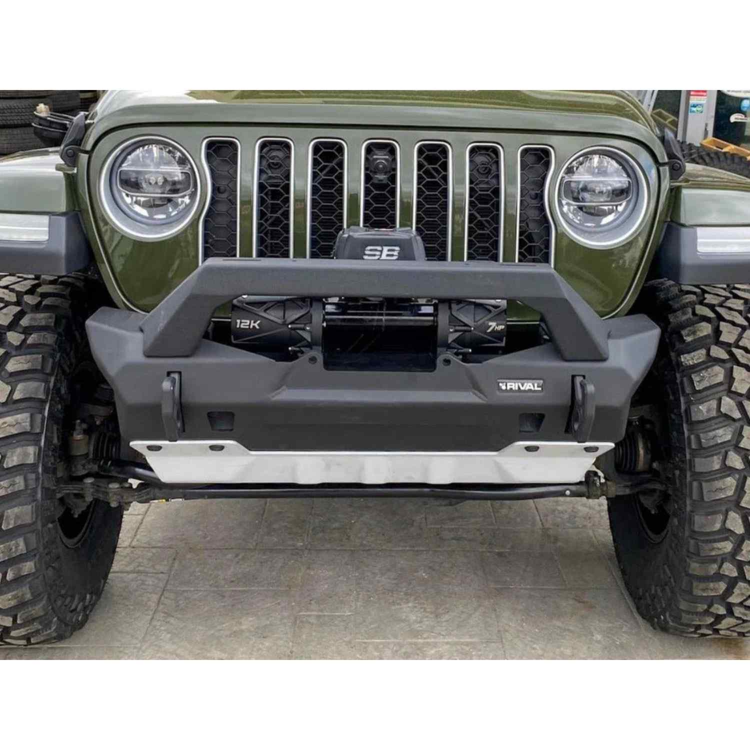 RIVAL Aluminum Front Bumper For Jeep Wrangler JL JK & Gladiator