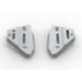 RIVAL aluminum lower control arm skid plates – pair