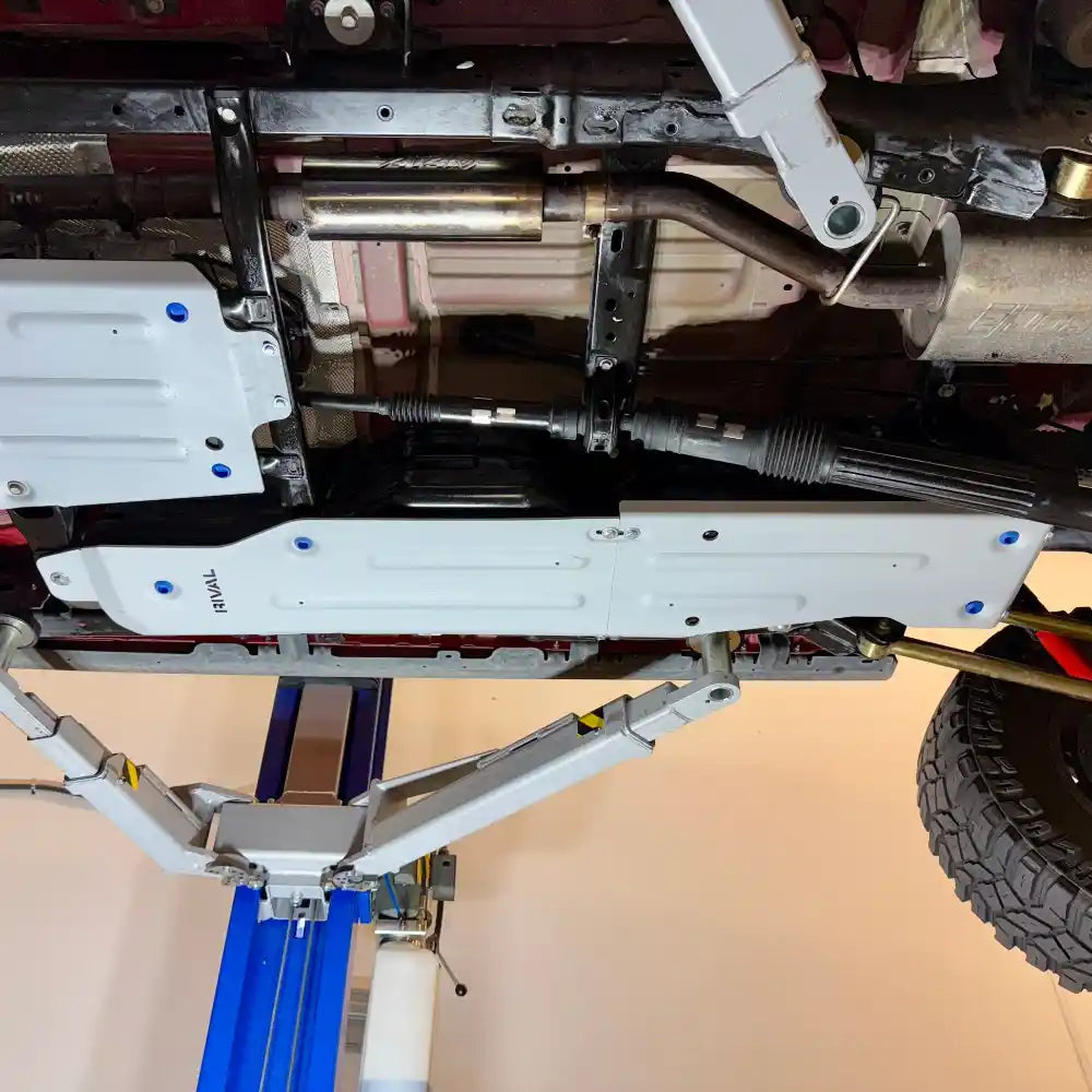 RIVAL fuel tank skid with suspension clearance