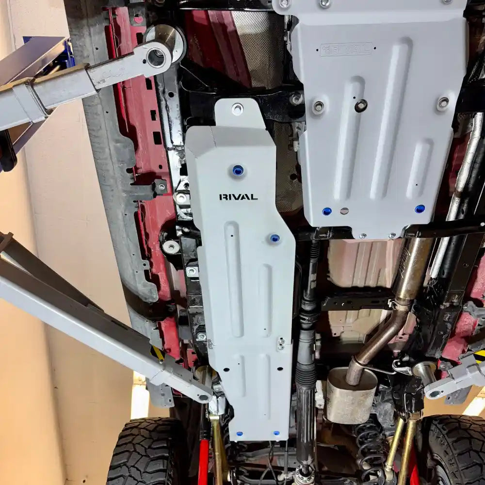 RIVAL gas tank plate side view installed
