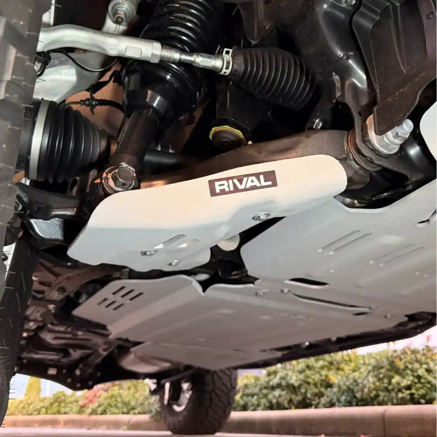 RIVAL 4X4 LCA Skid Plate Side View hardware detail