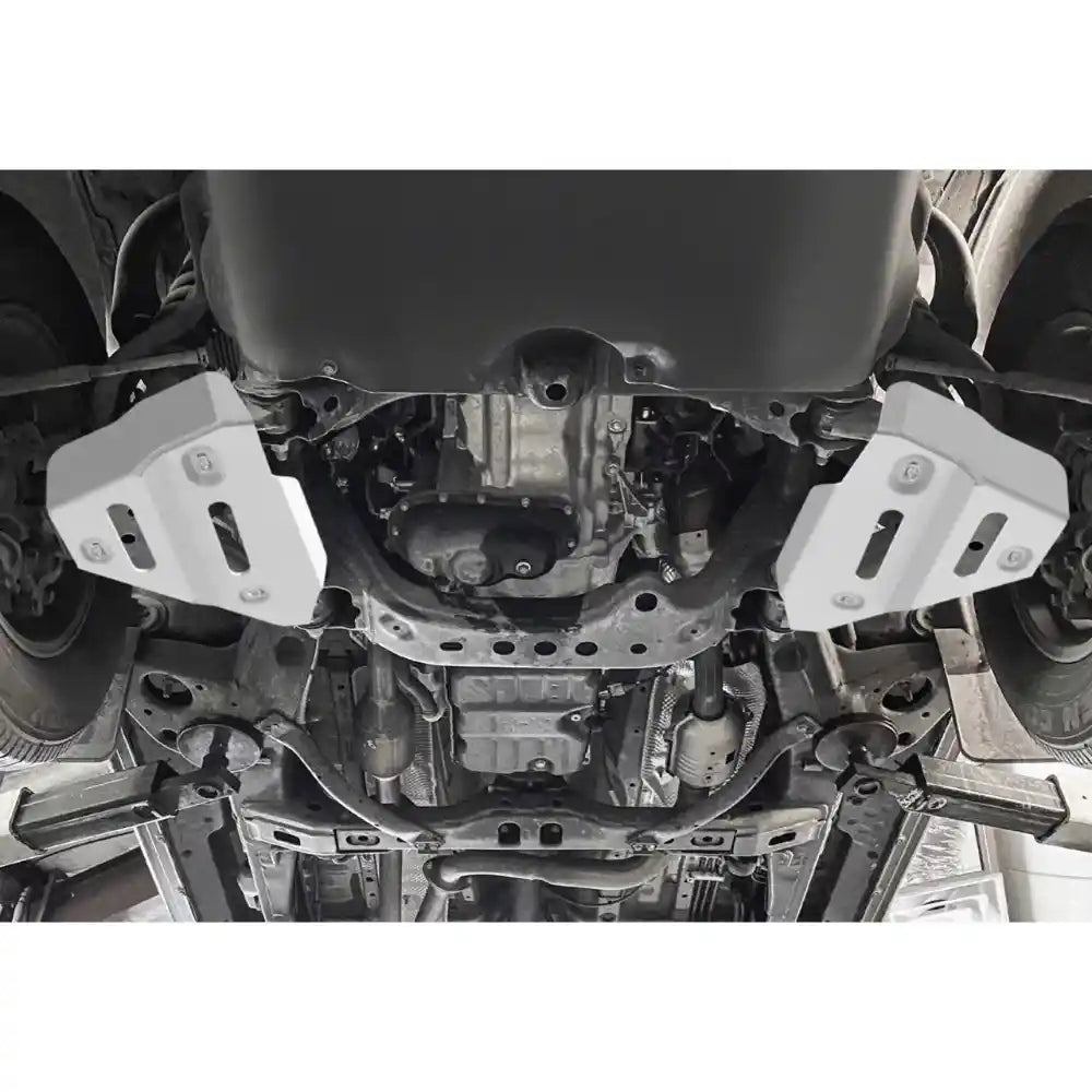RIVAL skid plates installed on Tacoma/4Runner undercarriage