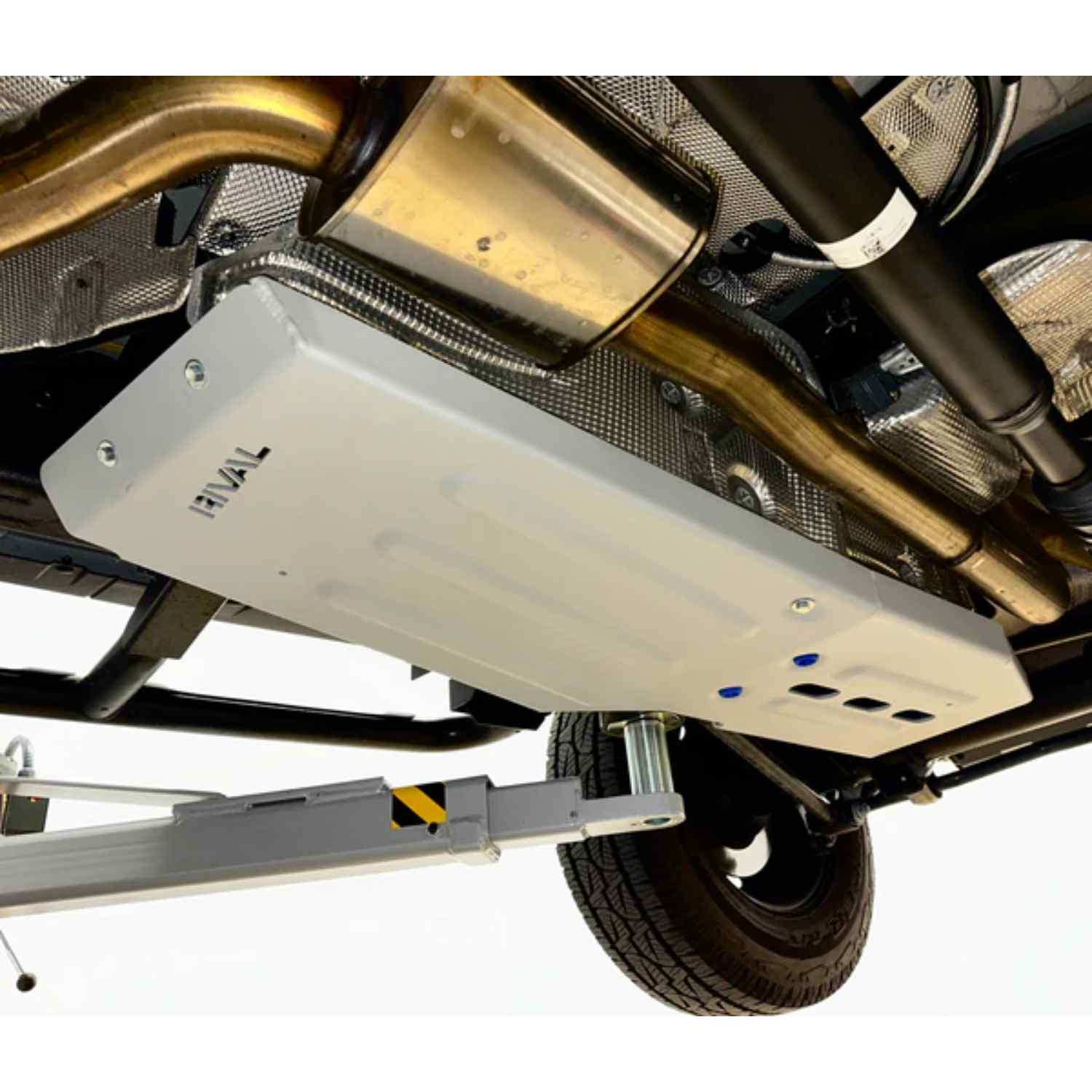 Rival Gas Tank Skid Plate For Ineos Side Mounted View