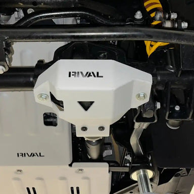 Rival Differential Skid Plate Mounted Close View